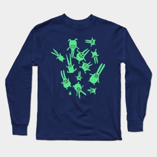 bunnies in weightlessness Long Sleeve T-Shirt